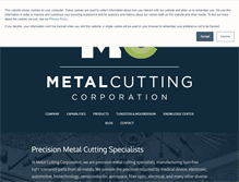 Tablet Screenshot of metalcutting.com